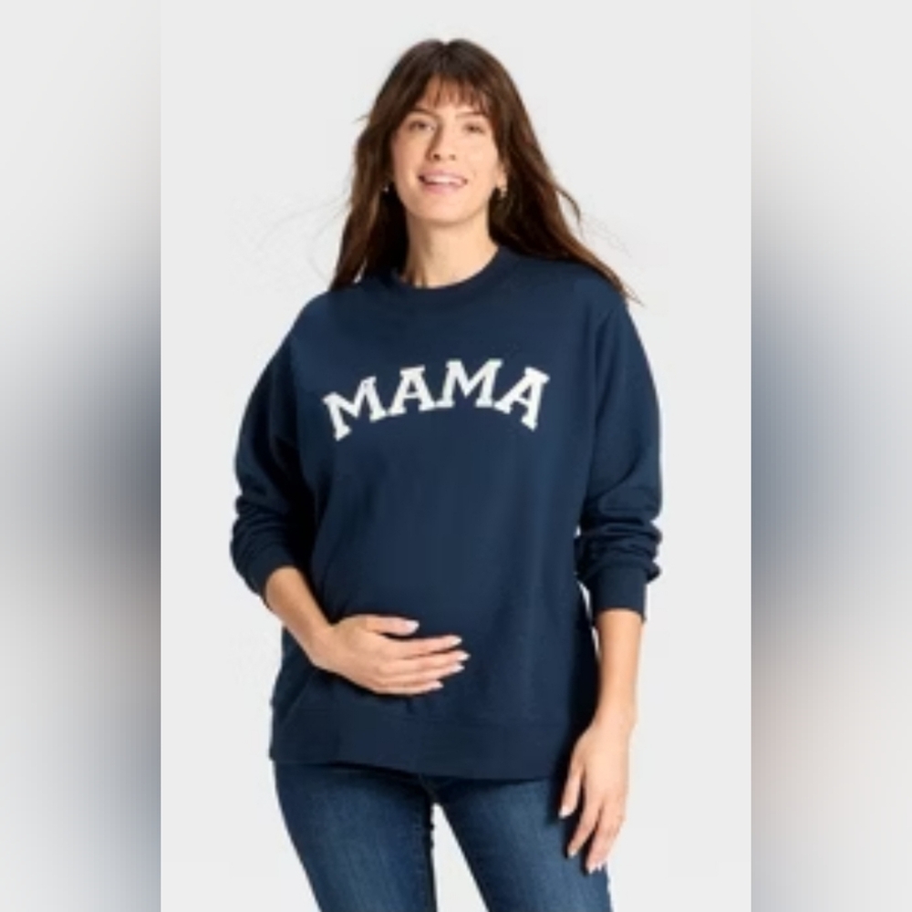 "MAMA" Sweatshirt, Unisex Heavy Blend™ Crewneck Sweatshirt
